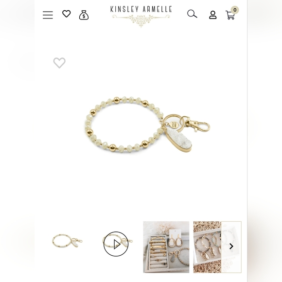 Kinsley Armelle bracelet keychain - Picture 2 of 2